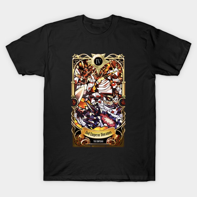 Battle Cats - X God Emeperor Dioramos - The Emperor IV T-Shirt by ctrlzie